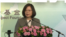 台湾总统蔡英文2017年8月8日就台湾的地区角色发表讲话（美国之音黎堡摄） 