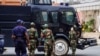 Soldados angolanos nas ruas de Luanda para responder à manifestação contra o governo, 24 Outubro 2020