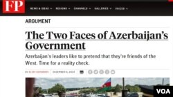 two faces of azerbaijani government FP