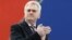 Serbia's Progressive Party leader Tomislav Nikolic attends a protest rally in Belgrade, Serbia, April 16, 2011