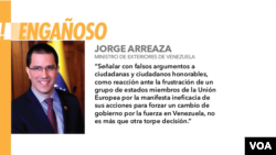 Un partidario del líder de la oposición venezolana Juan Guaidó, a quien muchas naciones han reconocido como el gobernante interino legítimo del país, fija una bandera durante un mitin contra el gobierno del presidente venezolano Nicolás Maduro en Caracas,