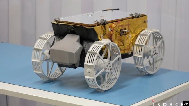 This photo provided by ispace in January 2025 shows the company's Micro Rover. (ispace via AP)