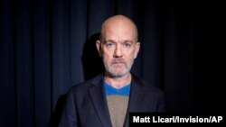 Former R.E.M. singer Michael Stipe poses for a portrait in New York, Oct. 28, 2019.
