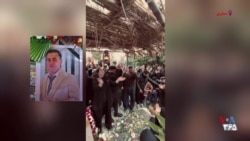 دست زدن با ترانه شاد بر سر مزار کشته‌شده اعتراضات در ساری
