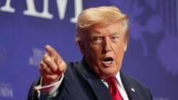 特朗普总统在拉斯维加斯的一次活动中发表讲话。(2026年8月5日)