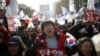 South Korea Leader’s Supporters, Opponents Clash in Seoul Rallies