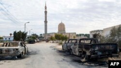 La mosquée de Rawda, au nord du Sinaï, le 25 novembre 2017.