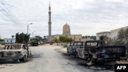 La mosqué de Rawda, Sinaï, le 25 novembre 2017.