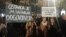Protest u Podgorici zbog masakra na Cetinju 25. januara 2025. (VOA/Jovo Radulović)