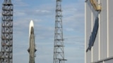 Blue Origin's New Glenn rocket sits on the launch pad at the Kennedy Space Center in Cape Canaveral, Florida, Jan. 11, 2025. 