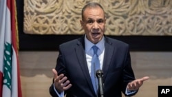 Menteri Luar Negeri Mesir Badr Abdelatty di Beirut, Lebanon, Rabu, 13 November 2024. (Foto: AP)