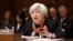 Federal Reserve Chair Janet Yellen appears before the Senate Budget Committee to examine the nation's economic and fiscal outlook, Capitol Hill in Washington, May 8, 2014.