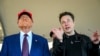 FILE - President-elect Donald Trump listens to Elon Musk as he arrives to watch SpaceX's mega rocket Starship lift off for a test flight from Starbase in Boca Chica, Texas, Nov. 19, 2024. (Brandon Bell/Pool)