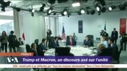Trump et Macron contents des avancés du G7