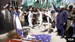 20일 파키스탄 쿠에타에서 벌어진 반미 시위.