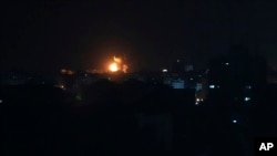 حمله هوایی اسرائیل در نوار غزه. آرشیو