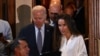 U.S. President Joe Biden leaves the restaurant Il Cantinori with his daughter Ashley Biden in New York, on Sept. 17, 2023.