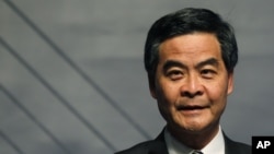 Hong Kong's Chief Executive Leung Chun-ying in December 2012 photo