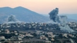 Smoke plumes erupt after an Israeli airstrike targeted the the village of Khiam in southern Lebanon near the border with northern Israel on September 30, 2024. (Photo by Rabih DAHER / AFP)