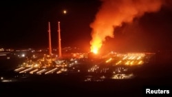 Fire at the site of Vistra Corp's Moss Landing power plant