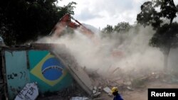 Demolições na Vila Autódromo no Rio de Janeiro