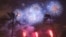 Fireworks from Nagaoka City, Japan, explode over Ford Island to celebrate the 70th anniversary of the end of World War II at Joint Base Pearl Harbor-Hickam, in Honolulul, Aug. 15, 2015.
