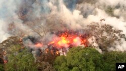 Núi lửa Kilauea, bang Hawaii. 