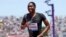 FILE - South Africa's Caster Semenya smiles after winning the women's 800-meter race during the Prefontaine Classic in Stanford, Calif. on June 30, 2019.