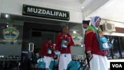 Jemaah haji dari Solo yang akan berangkat menuju Arab Saudi. (Foto: Dok)