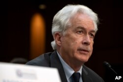 FILE—CIA director William Burns speaks during a hearing of the Senate Intelligence Committee on Capitol Hill, March 11, 2024, in Washington.