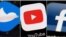FILE - Critics say platforms such as Twitter, YouTube and Facebook don't do enough to curb hate speech.