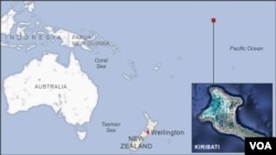 Kiribati and New Zealand