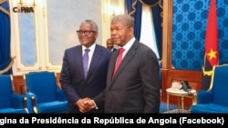 Aliko Dangote, empresário nigeriano, recebido pelo Presidente angolano, Joõ Lourenço, Luanda, 26 novembro 2024