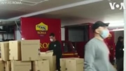 «Ռոմա»-ի ֆուտբոլիստները սնունդ են առաքում իրենց տարեց երկրպագուներին