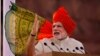 Indian Prime Minister Narendra Modi addresses the nation on the country's Independence Day in New Delhi, India, Aug. 15, 2014. 