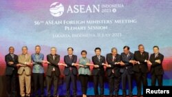 Plenary session of the ASEAN Foreign Ministers meeting in Jakarta
