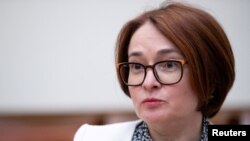 Thống đốc Ngân hàng trung ương Nga Elvira Nabiullina. 