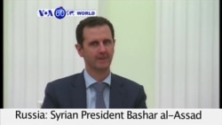 VOA60 World - Syrian President Bashar al-Assad makes surprise trip to Moscow to thank Vladimir Putin for his military support