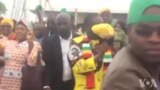 Mutungamiri weZanu PF Vari Mutungamiri weNyika, VaEmmerson Mnangagwa Vachisvika paMusangano Wavo kwaZvimba.