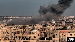 Hình ảnh Rafah sau một cuộc oanh kích của Israel hôm 11/2.