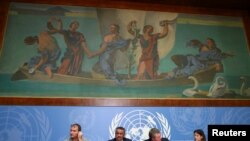 Director-General of the World Health Organization (WHO) Tedros Adhanom Ghebreyesus speaks during a news conference on the situation of the coronavirus, at the United Nations' European Headquarters, in Geneva, Switzerland, Jan. 29, 2020.