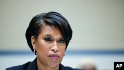 Washington, D.C., Mayor Muriel Bowser testifies before a House Oversight and Reform Committee hearing on the District of Columbia statehood bill, March 22, 2021 on Capitol Hill in Washington.