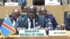 Félix Tshisekedi, mokonzi ya RDC, na 32e session ya Union africaine na Addis-Abeba, Ethiopie, 10 février 2019. (Twitter/Présidence RDC