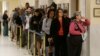 Voters line up at the Department of Elections at San Francisco's City Hall, June 7, 2016. California's changing demographics are aiding Democrats including Kamala Harris and Loretta Sanchez, competing for a U.S. Senate seat in November's election.