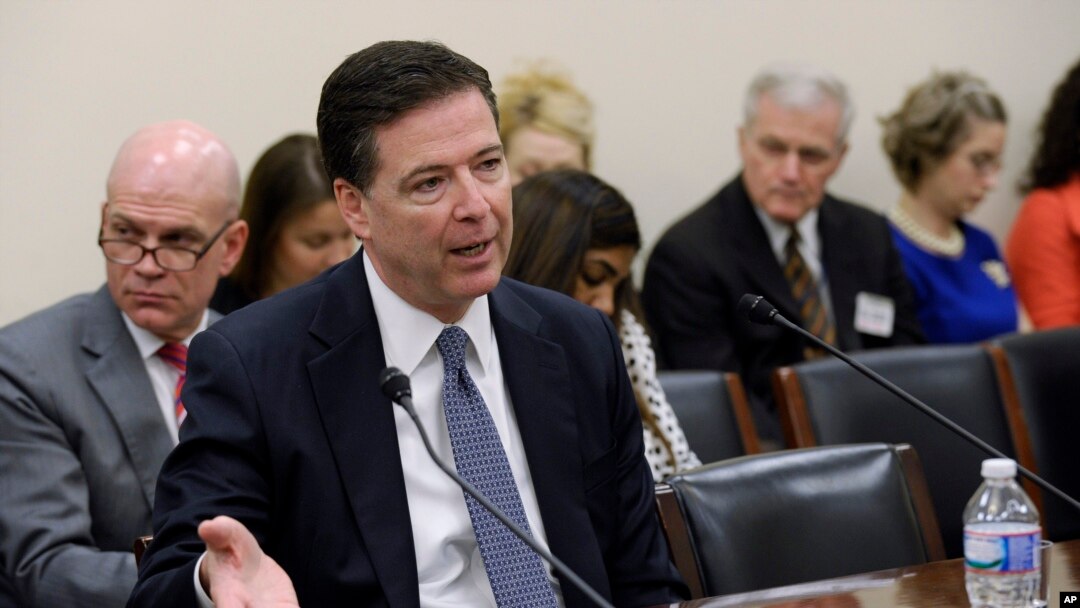 FBI Director James Comey testifies on Capitol Hill in Washington, March 26, 2014, before a House Appropriations, Commerce, Justice, Science, and Related Agencies subcommittee hearing.