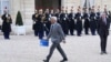 European Council President Antonio Costa, center, arrives for an informal meeting of leaders from key EU nations and the United Kingdom at the Elysee Palace in Paris, Feb. 17, 2025. EU countries will hold an emergency summit on March 6 on Ukraine and Europe's security.