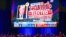 Jaringan televisi Fox News mendeklarasikan mantan Presiden AS dan kandidat presiden dari Partai Republik Donald Trump sebagai Presiden Amerika Serikat berikutnya selama acara malam pemilihan di West Palm Beach Convention Center di West Palm Beach, Florida, Rabu dini hari (6/11). (AFP)&nbsp;