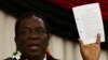 FILE: Zimbabwe President Emmerson Mnangagwa announces the date for the general elections in Harare, Zimbabwe, May 30, 2018. 