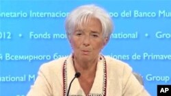19일 기자회견을 가진 크리스틴 라가르드 IMF 총재.