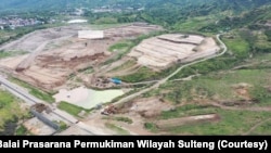 Kesediaan tapak di Tondo Dua yang direncanakan akan dibangun 1.100 unit hunian tetap pada tahun 2021. (Foto: Courtesy/Balai Prasarana Permukiman Wilayah Sulteng)